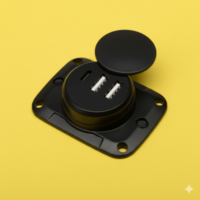 ERHIndia 3.4 Amp Turbo Car Charger(Black)