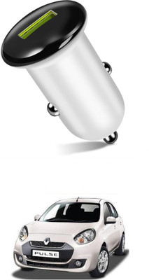 AuTO ADDiCT 25.5 W Turbo Car Charger(White)