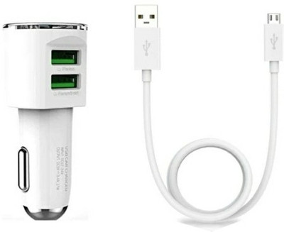 SANNO WORLD 17 W Turbo Car Charger(White, With USB Cable)