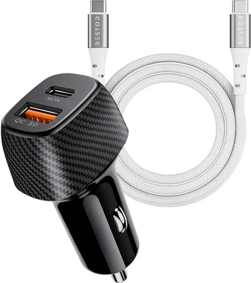 Bestor 42 W Qualcomm 3.0 Turbo Car Charger(Black, With USB Cable)