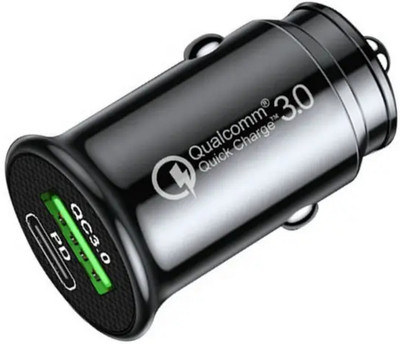 UniBoss 40 W Qualcomm Certified Turbo Car Charger(Black)