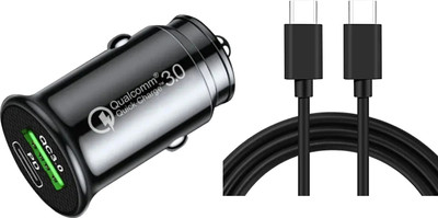 UniBoss 40 W Qualcomm Certified Turbo Car Charger(Black, With USB Cable)