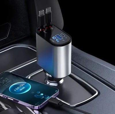 ZARRY 3 Amp Turbo Car Charger(Black, With USB Cable)