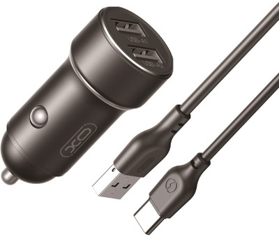 Xo professional 2.4 Amp Qualcomm 3.0 Turbo Car Charger(Black, With USB Cable)