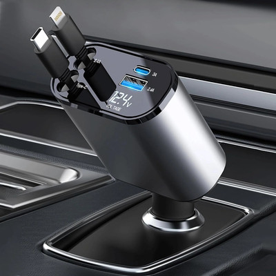 ZARRY 3 Amp Turbo Car Charger(Black, With USB Cable)