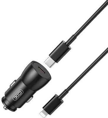 Xo professional 25 W Qualcomm 3.0 Turbo Car Charger(Black, With USB Cable)