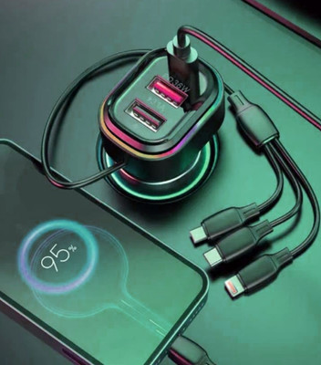 BUFONA 48 W Turbo Car Charger(Black, With USB Cable)
