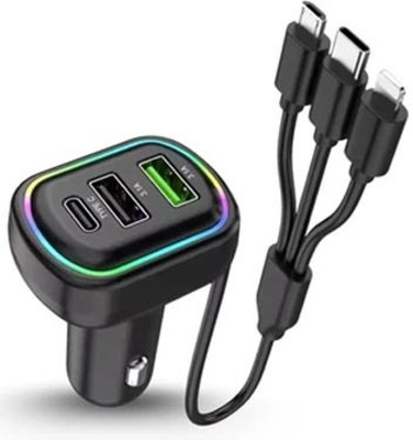 BUFONA 48 W Turbo Car Charger(Black, With USB Cable)