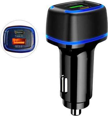 BASS BLING 3 Amp Qualcomm 3.0 Turbo Car Charger(Black)