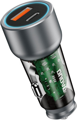 DUDAO 49 W Qualcomm 3.0 Turbo Car Charger(Silver)