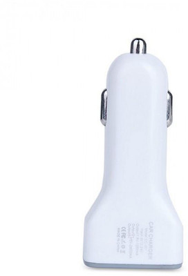 RECTITUDE 2.4 Amp Turbo Car Charger(White)