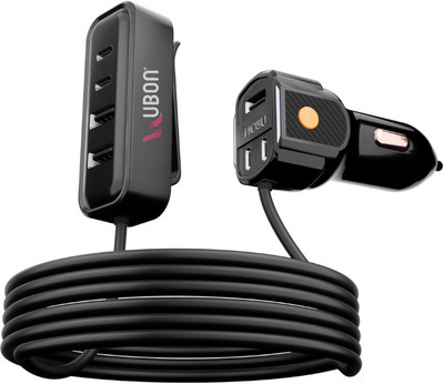 electricbass 84 W Qualcomm Certified Turbo Car Charger(Black, With USB Cable)