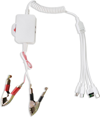 SS GOLD 2.4 Amp Qualcomm Certified Turbo Car Charger(White, With USB Cable)