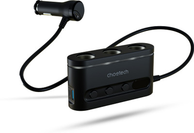JCBL Accessories 30 W Qualcomm 3.0 Turbo Car Charger(Black, With USB Cable)