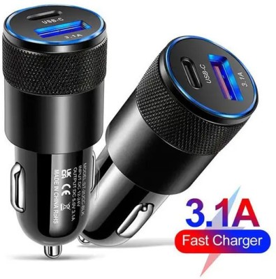 UniBoss 3.1 Amp Qualcomm Certified Turbo Car Charger(Black)