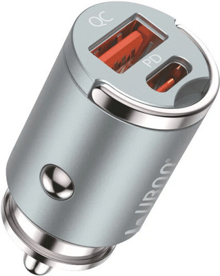 electricbass 65 W Qualcomm Certified Turbo Car Charger(Grey)
