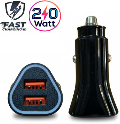 UniBoss 20 W Qualcomm Certified Turbo Car Charger(Black)