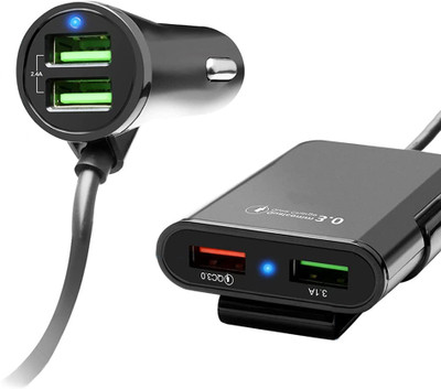 MARS 36 W Qualcomm 3.0 Turbo Car Charger(Black)