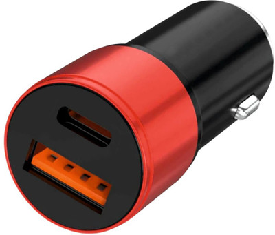 SS GOLD 3.2 Amp Qualcomm Certified Turbo Car Charger(Black, With USB Cable)