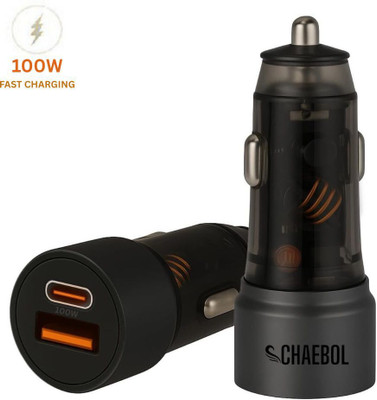 Chaebol 100 W Qualcomm 3.0 Turbo Car Charger(Black)