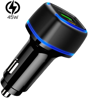 BASS BLING 3 Amp Qualcomm 3.0 Turbo Car Charger(Black)