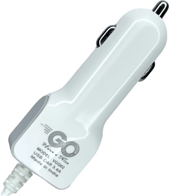 go quick 17 W Qualcomm Certified Turbo Car Charger(White)