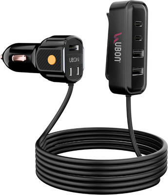 electricbass 84 W Qualcomm Certified Turbo Car Charger(Black, With USB Cable)