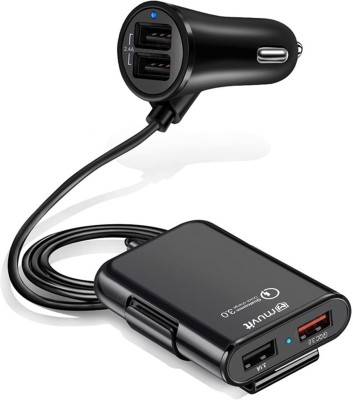 Muvit 15.5 W Qualcomm 3.0 Turbo Car Charger(Black)