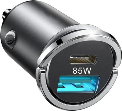 GrunX 85 W Qualcomm 3.0 Turbo Car Charger(Black)