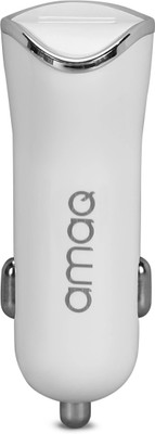 amaq 2.8 Amp Turbo Car Charger(White)