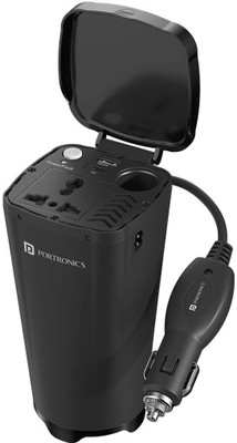 Portronics 200 W Turbo Car Charger(Black)