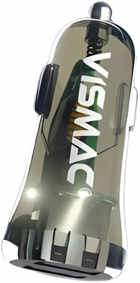 vismac 3.1 Amp Turbo Car Charger(White)