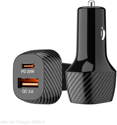 TECKLE 20 W Turbo Car Charger(Black)