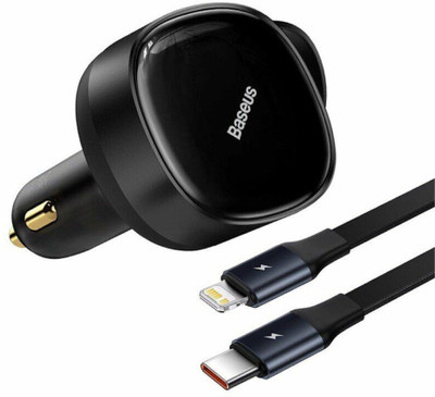 Baseus 30 W Turbo Car Charger(Black)