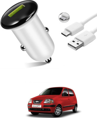 AuTO ADDiCT 25.5 W Turbo Car Charger(White, With USB Cable)
