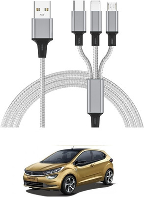 AuTO ADDiCT 17 W Turbo Car Charger(White, With USB Cable)