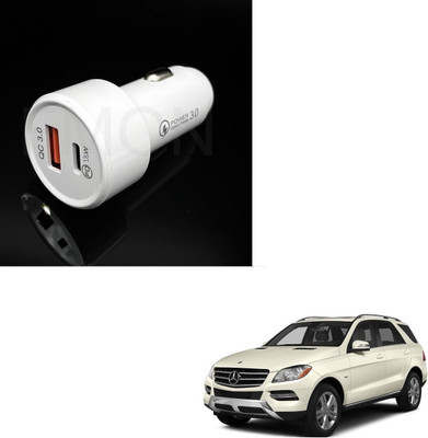 KOZDIKO 18 W Qualcomm 3.0 Turbo Car Charger(White, With USB Cable)