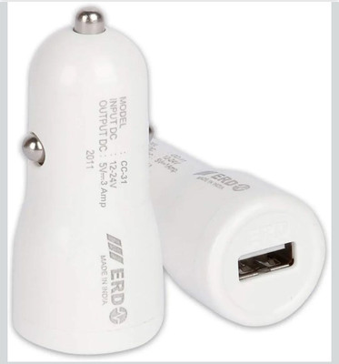 ERD CC charger 3 Amp Qualcomm 3.0 Turbo Car Charger(White)