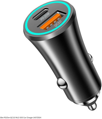 TECKLE 20 W Qualcomm 3.0 Turbo Car Charger(Black)