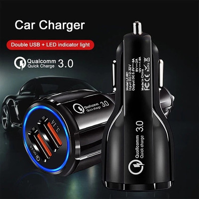 TECKLE 38 W Qualcomm 3.0 Turbo Car Charger(Black)
