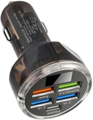 Muvit 12 W Qualcomm Certified Turbo Car Charger(Black)
