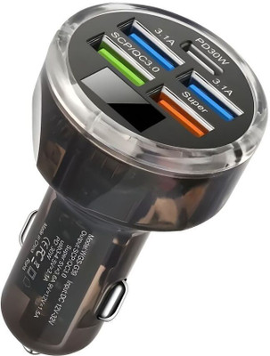 MARS 12 W Qualcomm Certified Turbo Car Charger(Black)