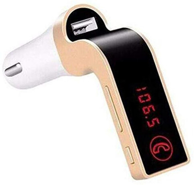 TECKLE 5.5 Amp Turbo Car Charger(Black, Gold)