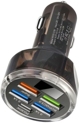 Muvit 12 W Qualcomm Certified Turbo Car Charger(Black)
