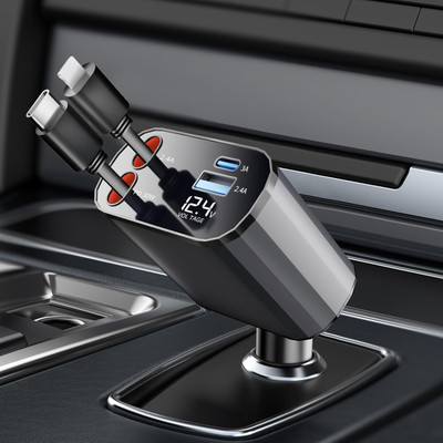 ASTOUND 3 Amp Turbo Car Charger(Black, With USB Cable)