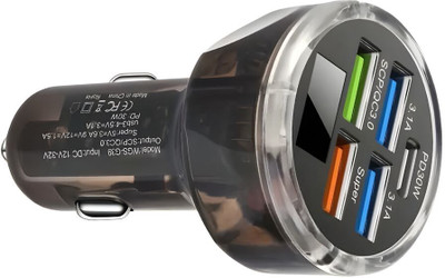 X88 Pro 65 W Qualcomm 3.0 Turbo Car Charger(Black)