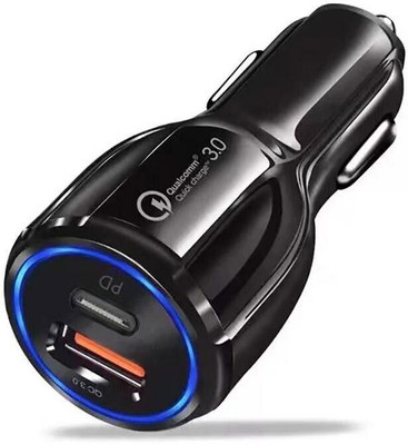 TECKLE 38 W Qualcomm 3.0 Turbo Car Charger(Black)