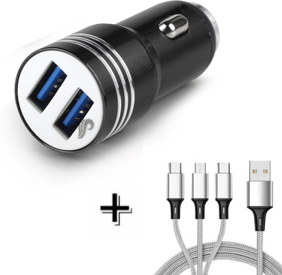 Chaebol 20 W Qualcomm 3.0 Turbo Car Charger(Black, With USB Cable)