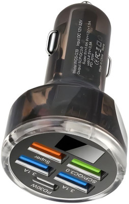 MARS 12 W Qualcomm Certified Turbo Car Charger(Black)