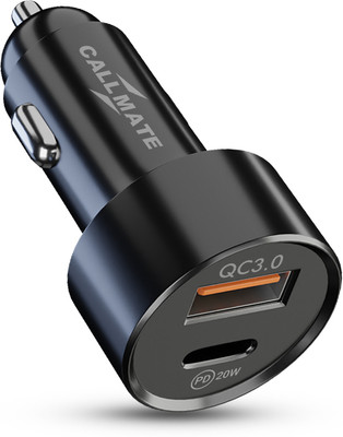 Callmate 38 W Qualcomm 3.0 Turbo Car Charger(Black)